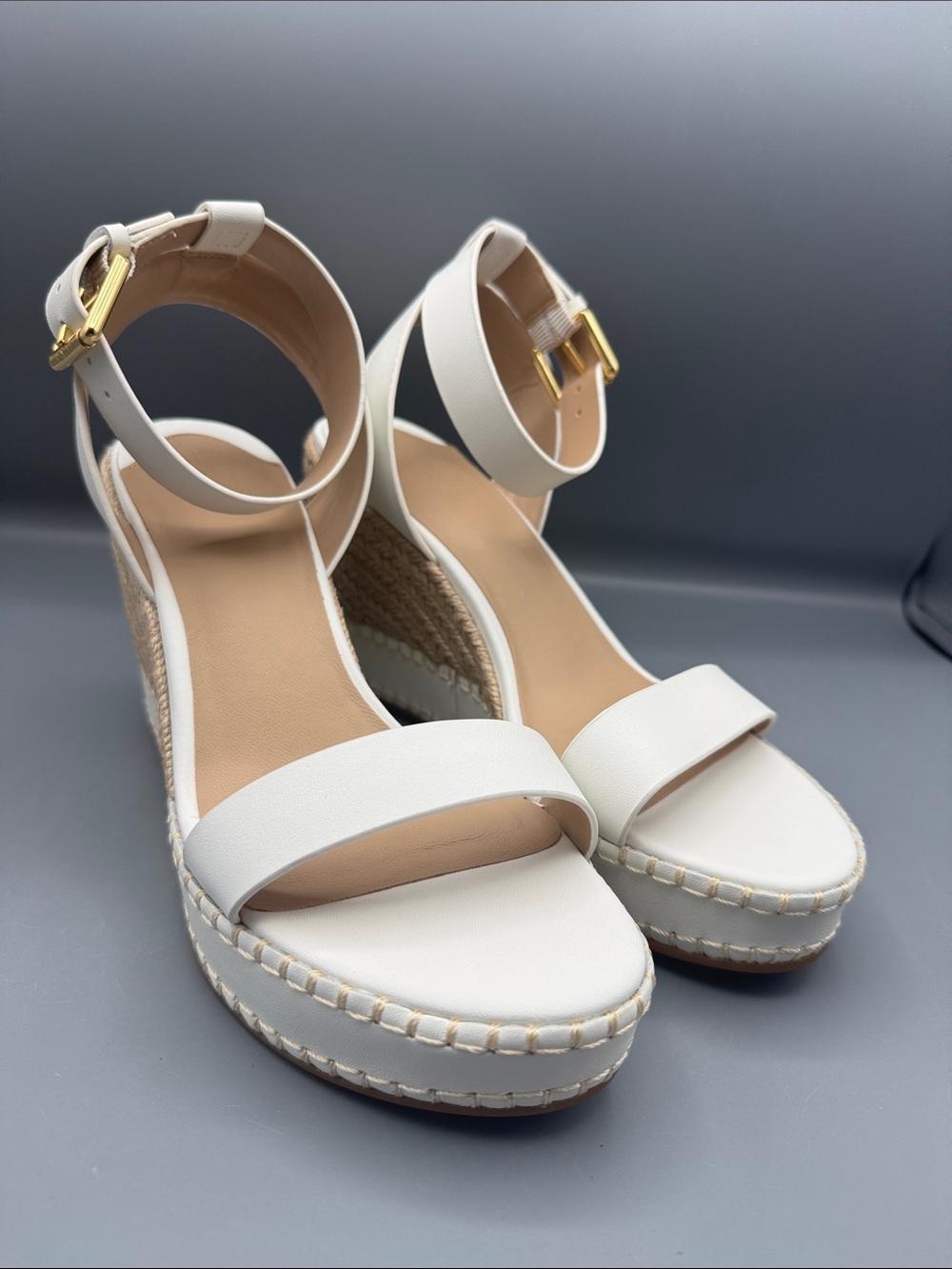 Lauren Ralph Lauren Women's Hilarie Ankle-Strap Espadrille Platform Wedge Sandal